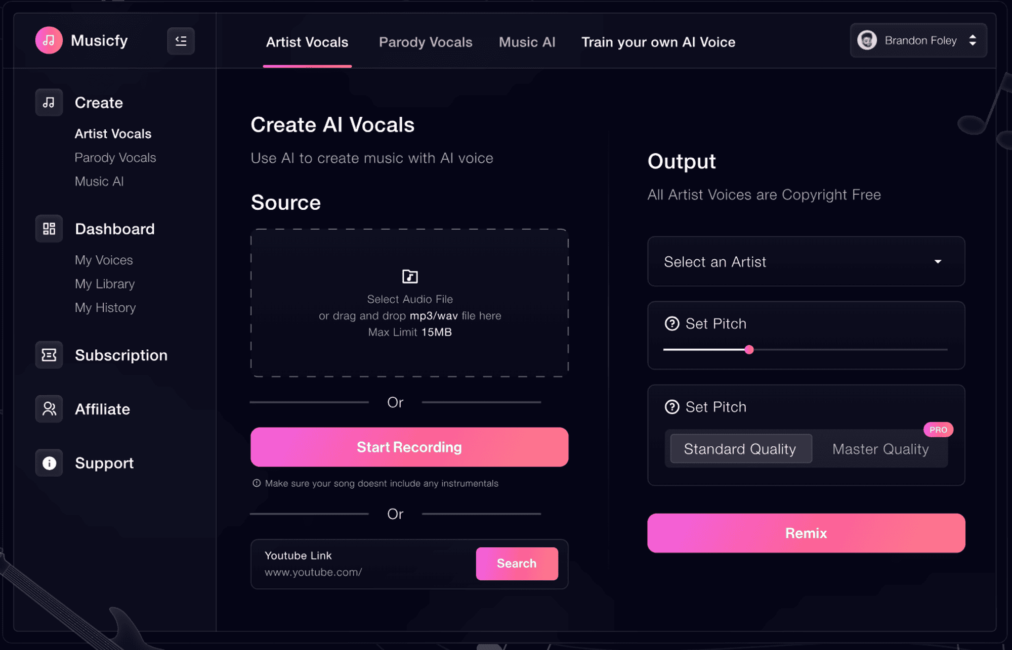 Musicfy AI