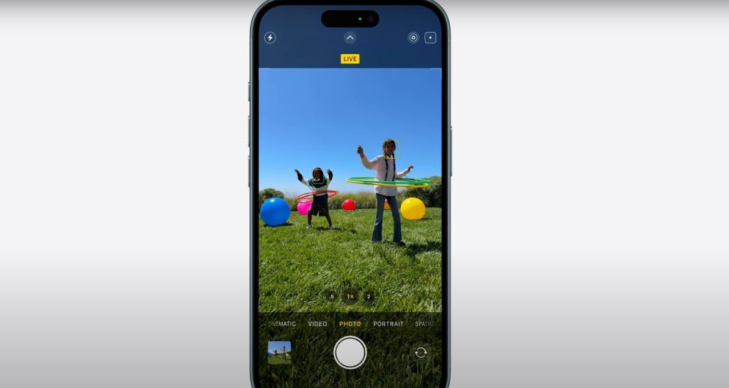 control de camara iphone 16