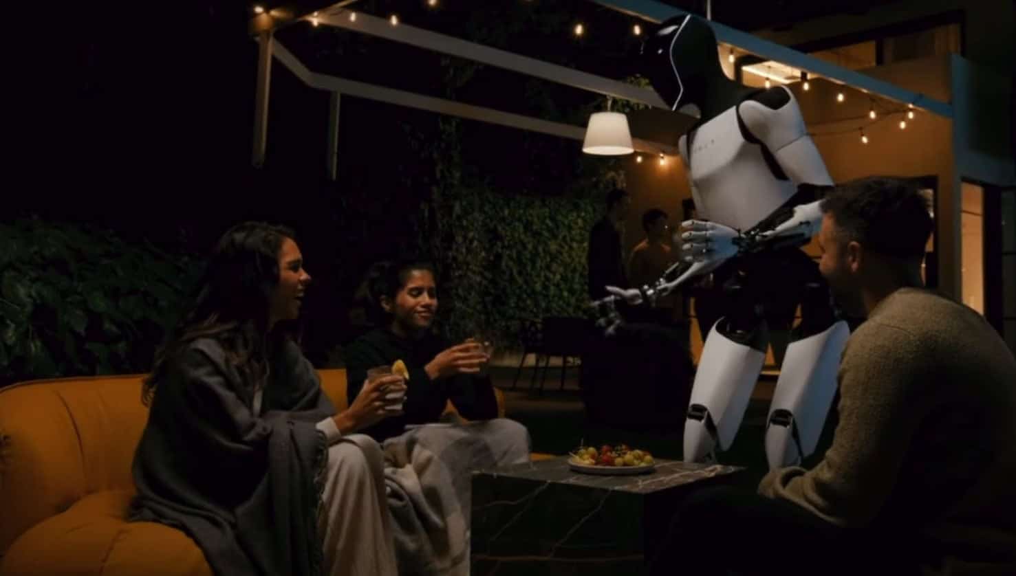 robot tesla optimus con inteligencia artificial