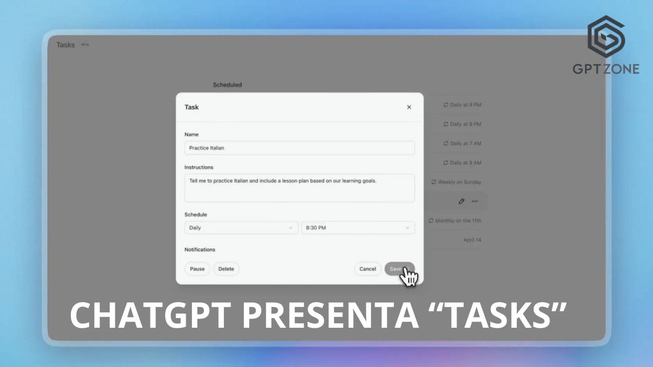 openai presenta tasks
