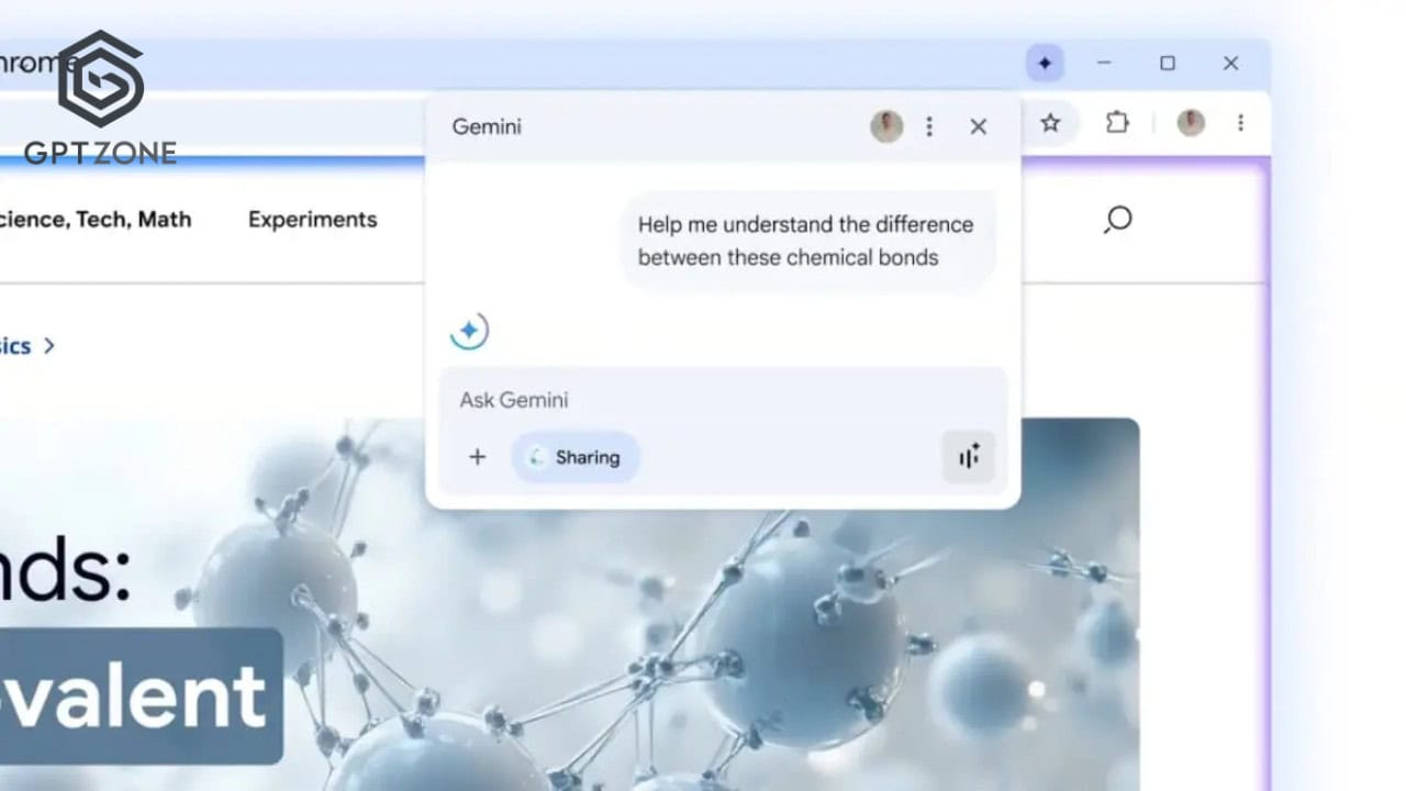 Botón de Google Gemini en Chrome
