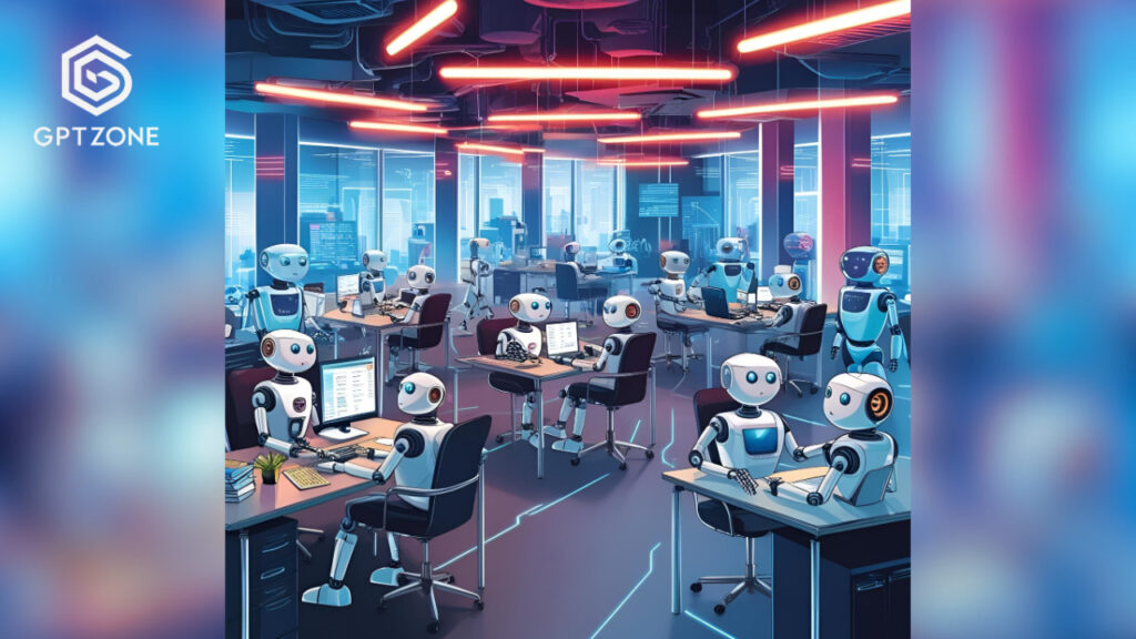 Empresa con IA como empleados