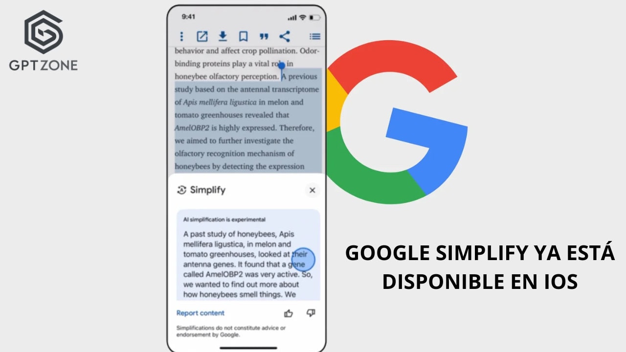 Google Simplify en iOS