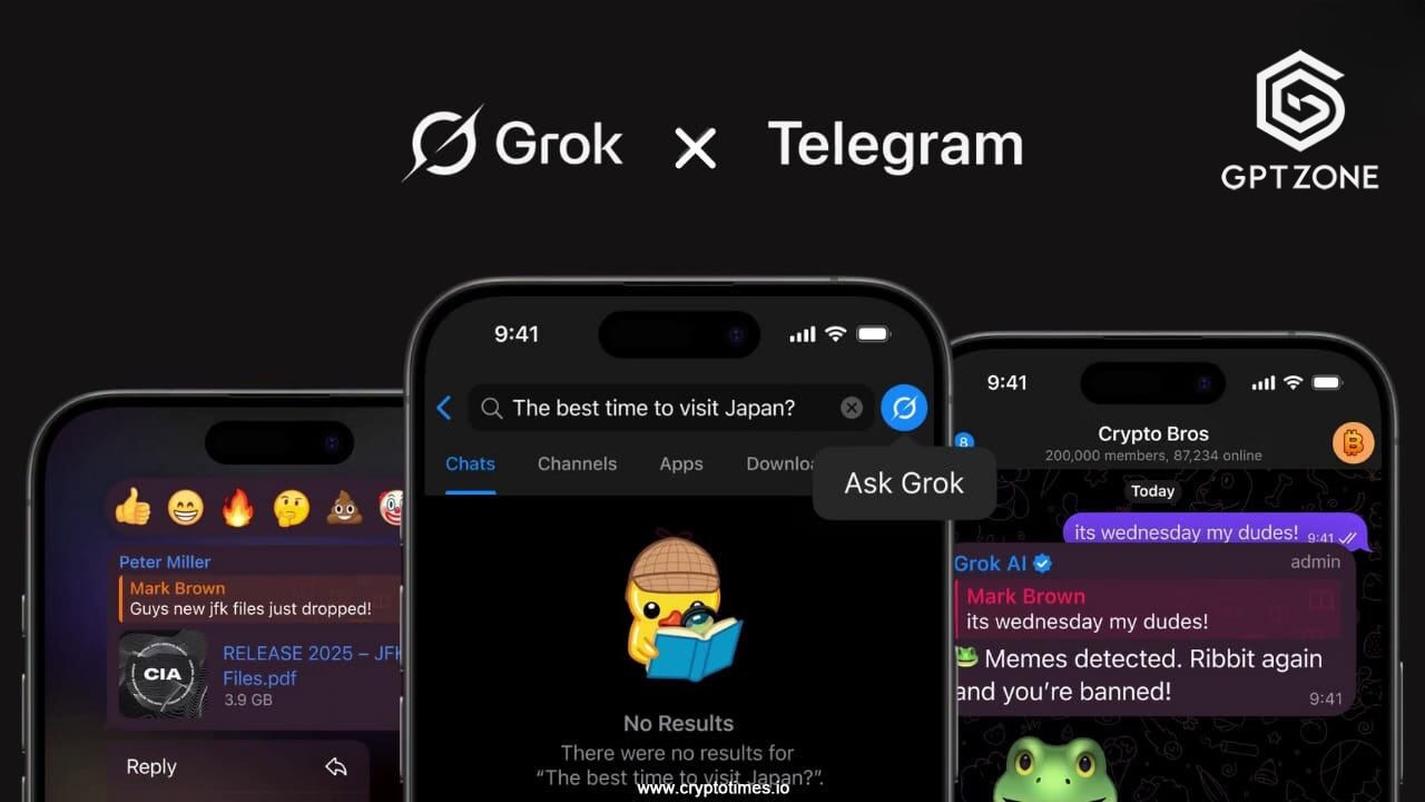Grok ahora disponible en Telegram