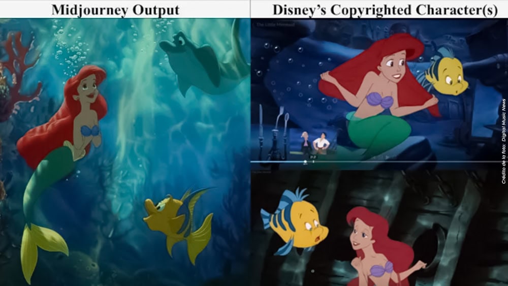Creación de Midjourney vs Disney
