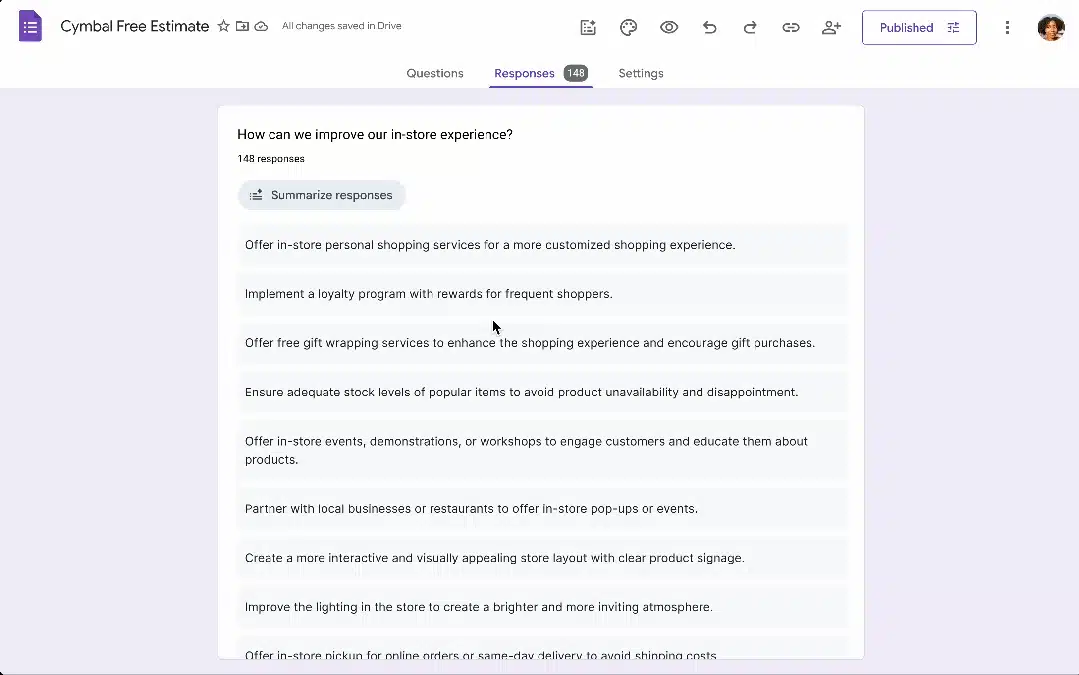 Formularios de Workspace con IA