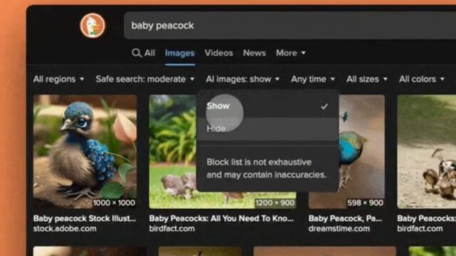 DuckDuckGo ahora permite esconder imágenes creadas con IA