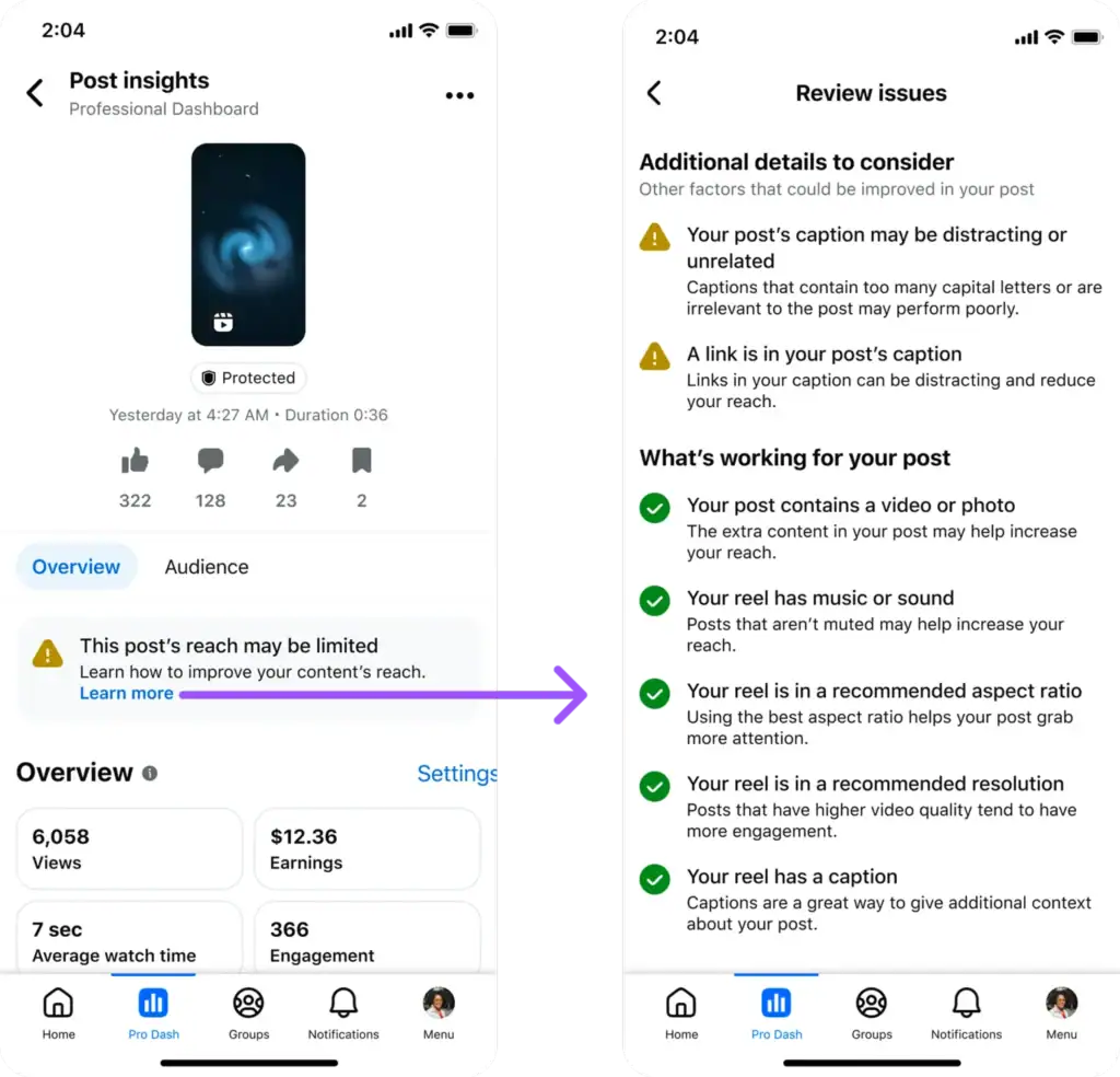 Restricciones de Meta en Facebook