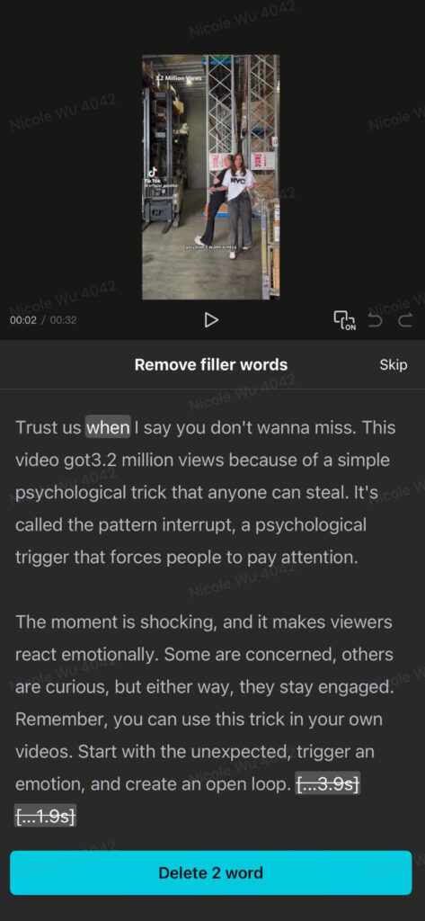 transcribir videos capcut