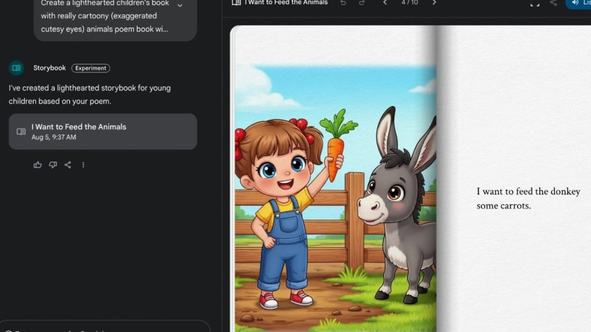 Google Gemini ‘Storybook’: Crea Cuentos Infantiles y Animados con IA