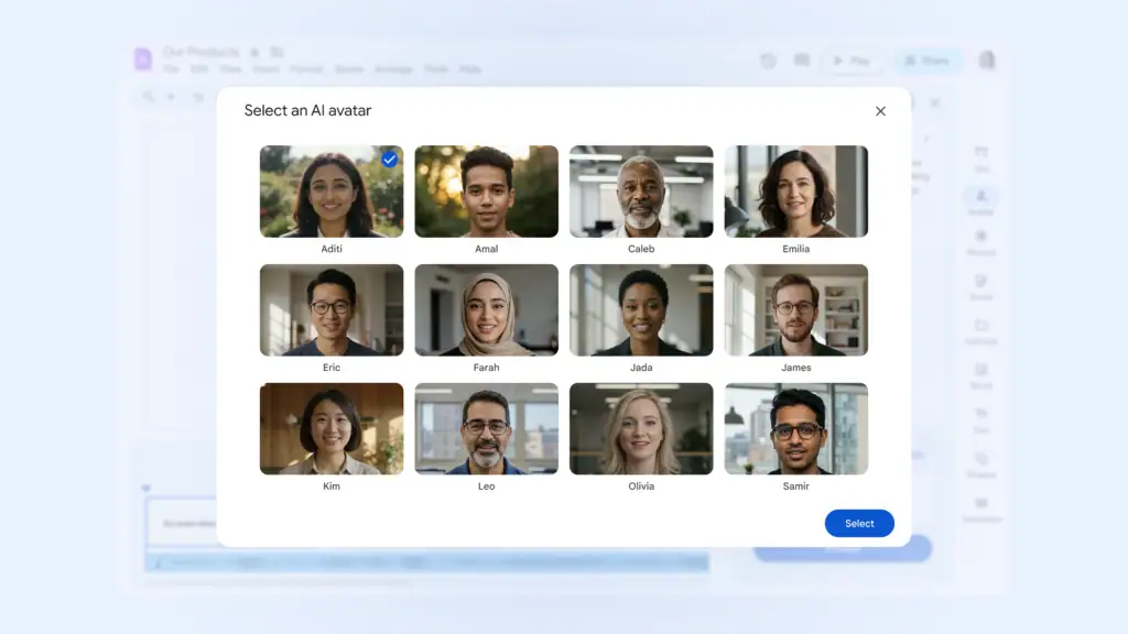 Google Vids Avatar