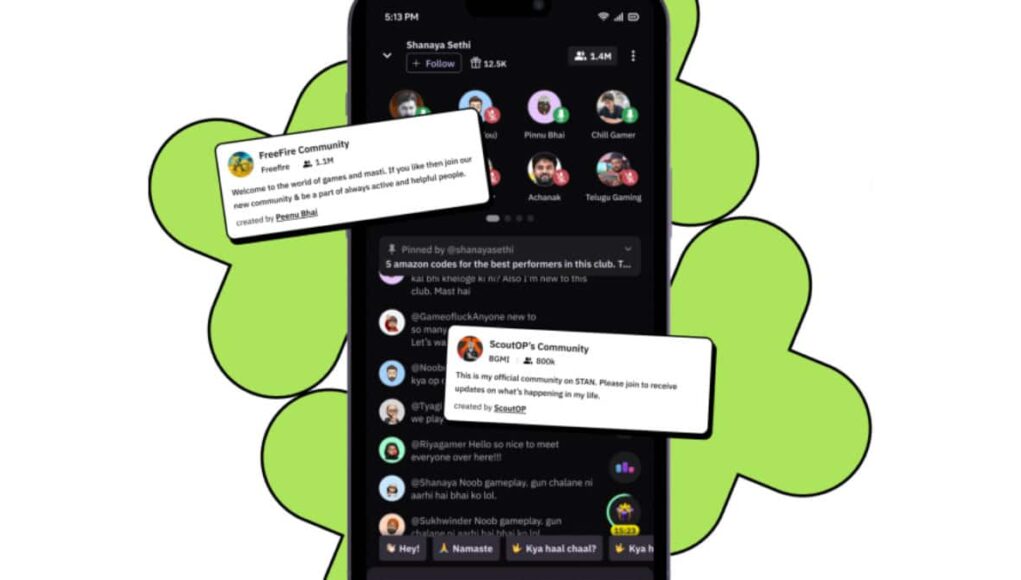 STAN la plataforma india que mezcla juegos, comunidad y recompensas con ayuda de la IA