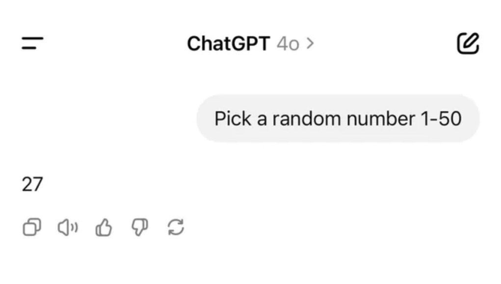 Solo tienes que pedirle a ChatGPT un número entre 1 y 50 para entrar en uno de sus mayores enigmas Solo tienes que pedirle a ChatGPT un número entre 1 y 50 para entrar en uno de sus mayores enigmas
