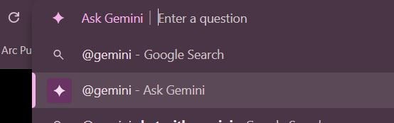 Gemini en la barra de Chrome