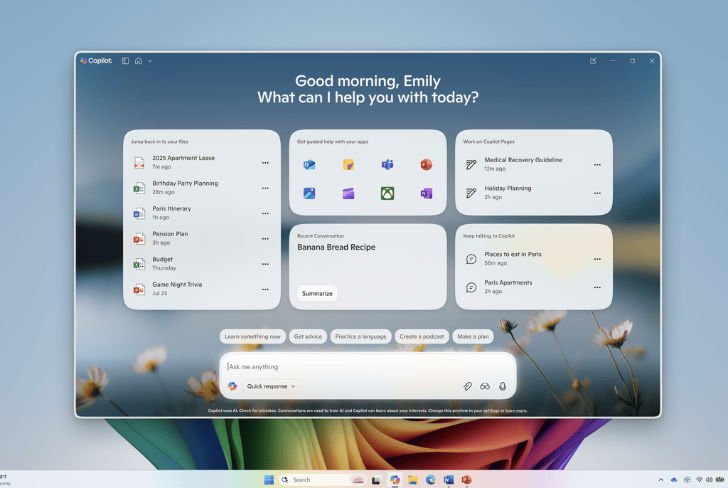 Anuncios “al lado” del chat, no “dentro” de la respuesta