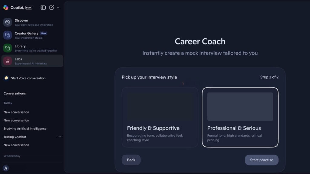 Copilot Career Coach 1