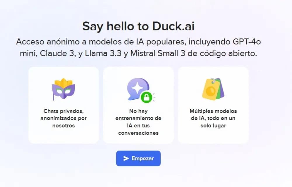 DuckDuckGo se apoya en Duck.ai