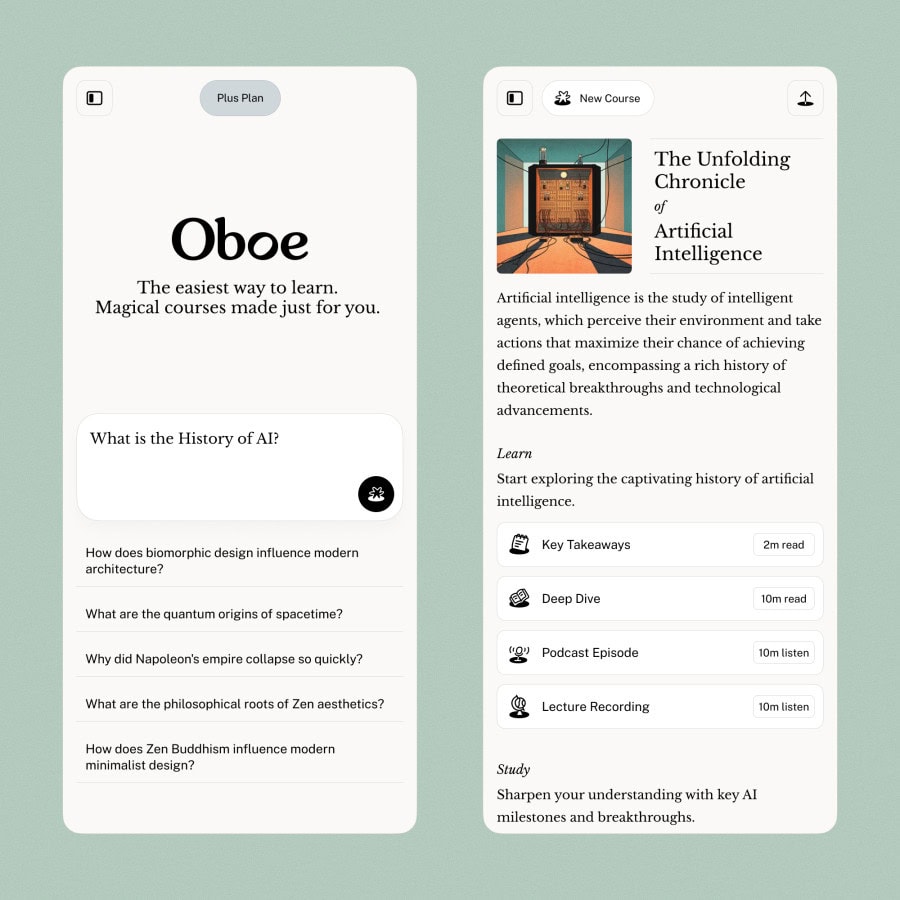 Tecnología de Oboe
