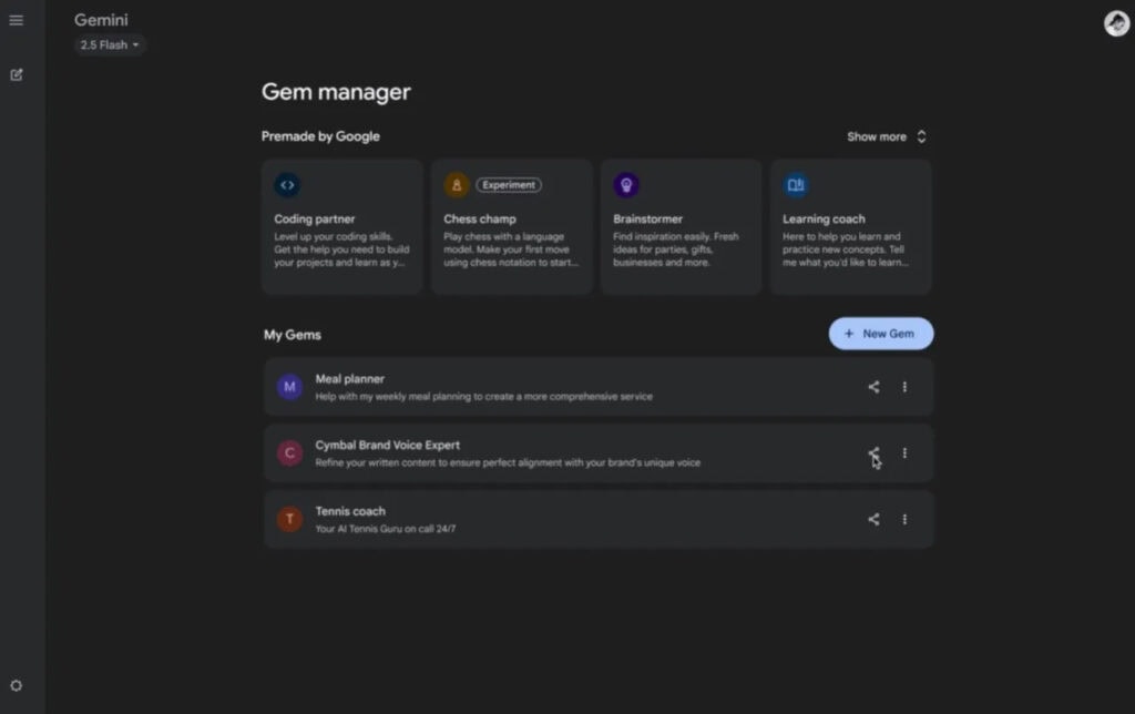 compartir Gems de Google en equipo