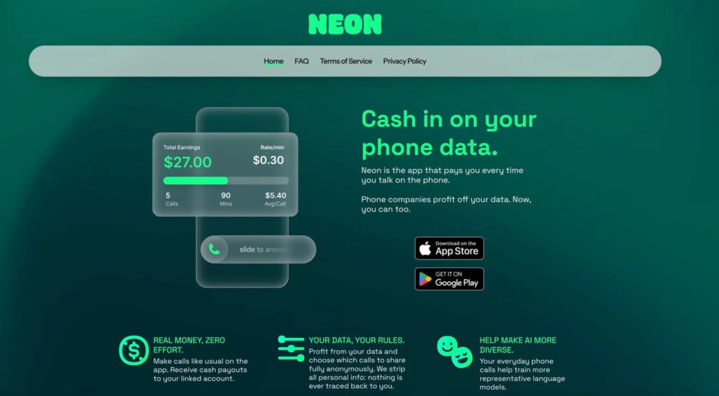Qué es la aplicación Neon