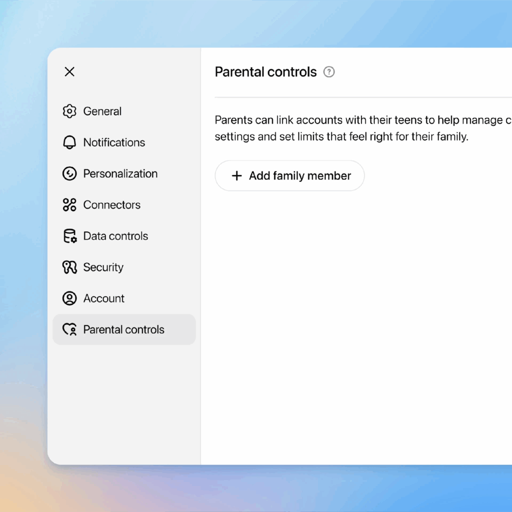 Así son los controles parentales en ChatGPT