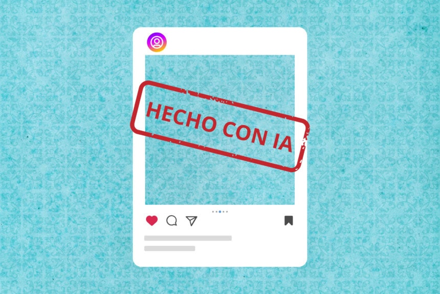 Marca de agua IA en Meta