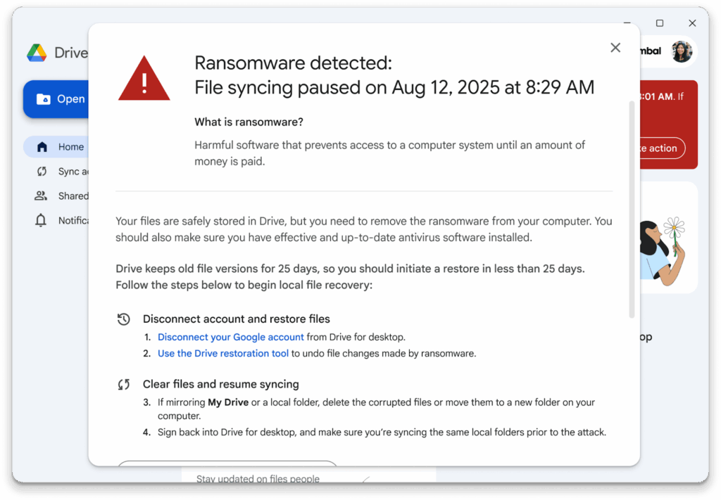 Beta abierta de la detección de ransomware en Google Drive