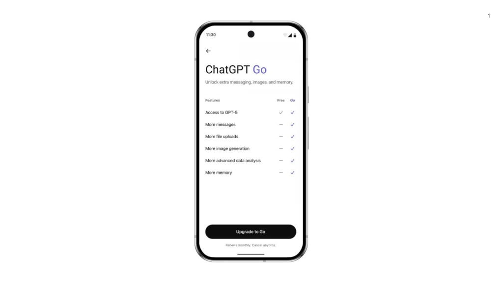 Límites y memoria de ChatGPT Go frente al plan gratuito
