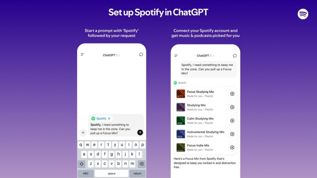 Consejos rápidos para sacar más partido a Spotify y ChatGPT
