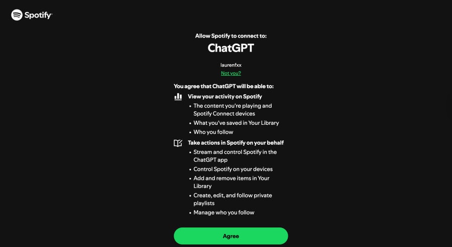 Disponibilidad de Spotify y ChatGPT