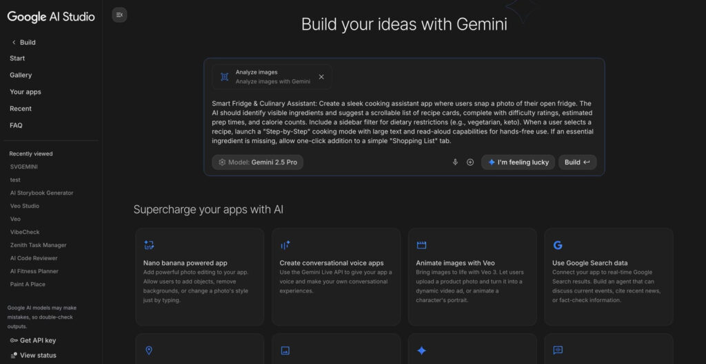 Creatividad asistida en AI Studio: prompts aleatorios y edición guiada por Gemini