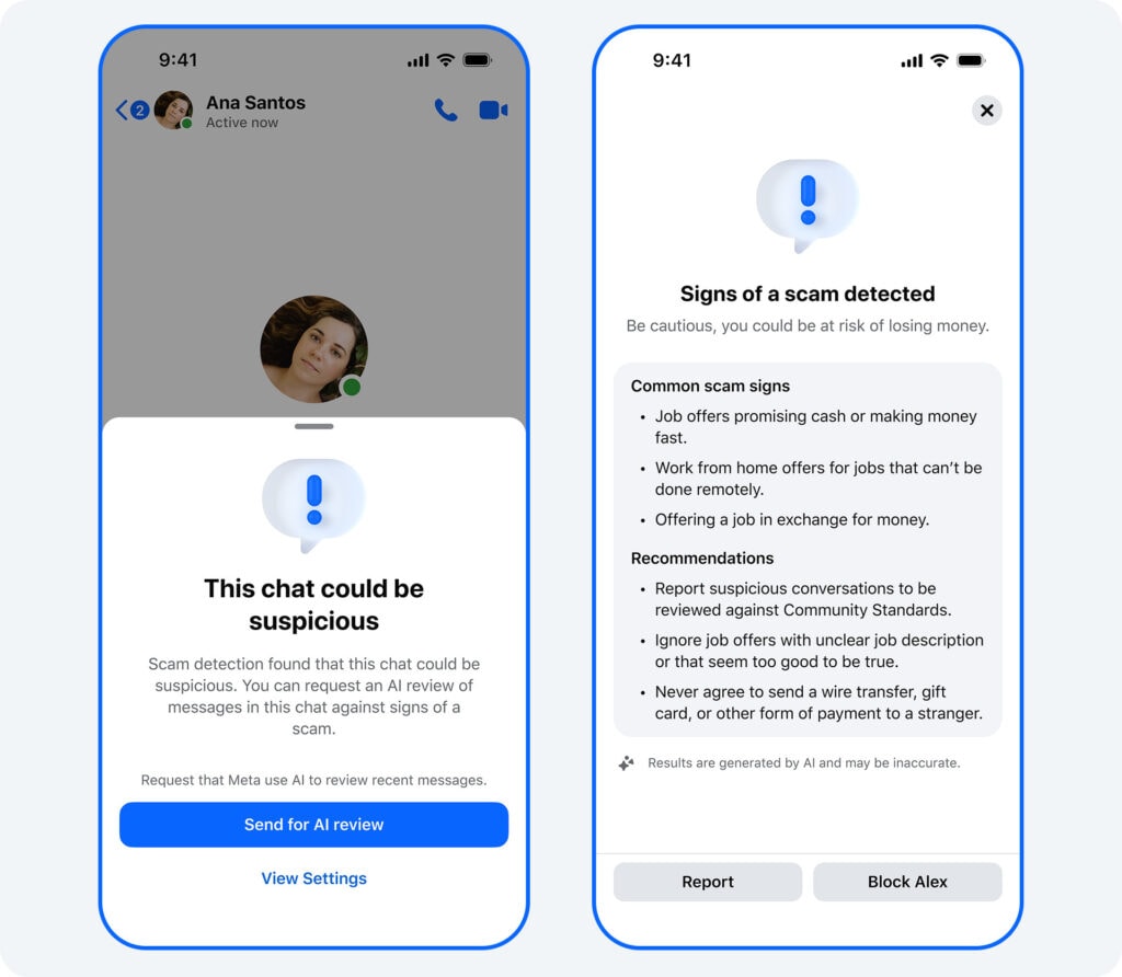 Detección con IA en Messenger: aviso de mensajes sospechosos y pasos a seguir