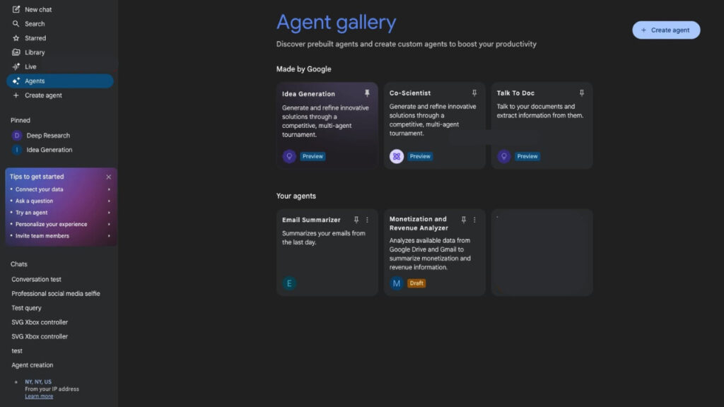 Agente Google Gemini Enterprise