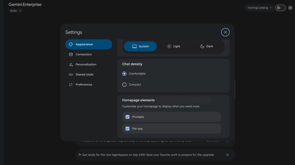 Start Agentspace Live 1