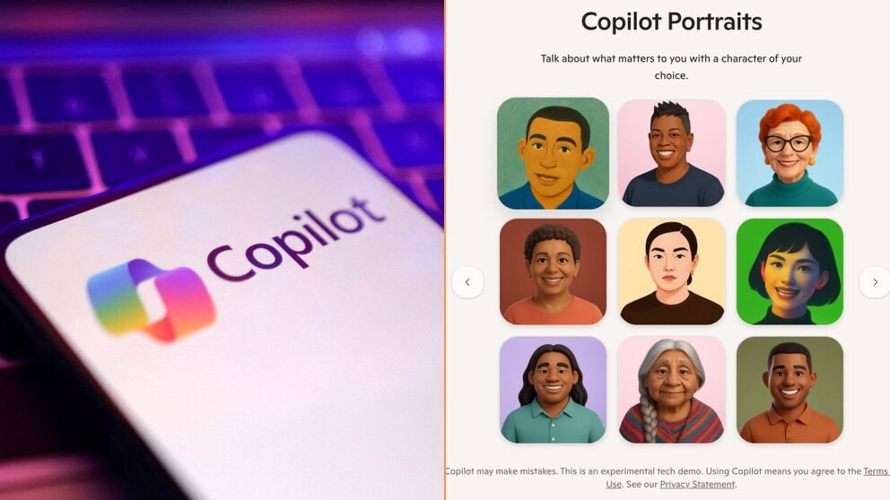 Copilot Portraits para diseñar avatares realistas