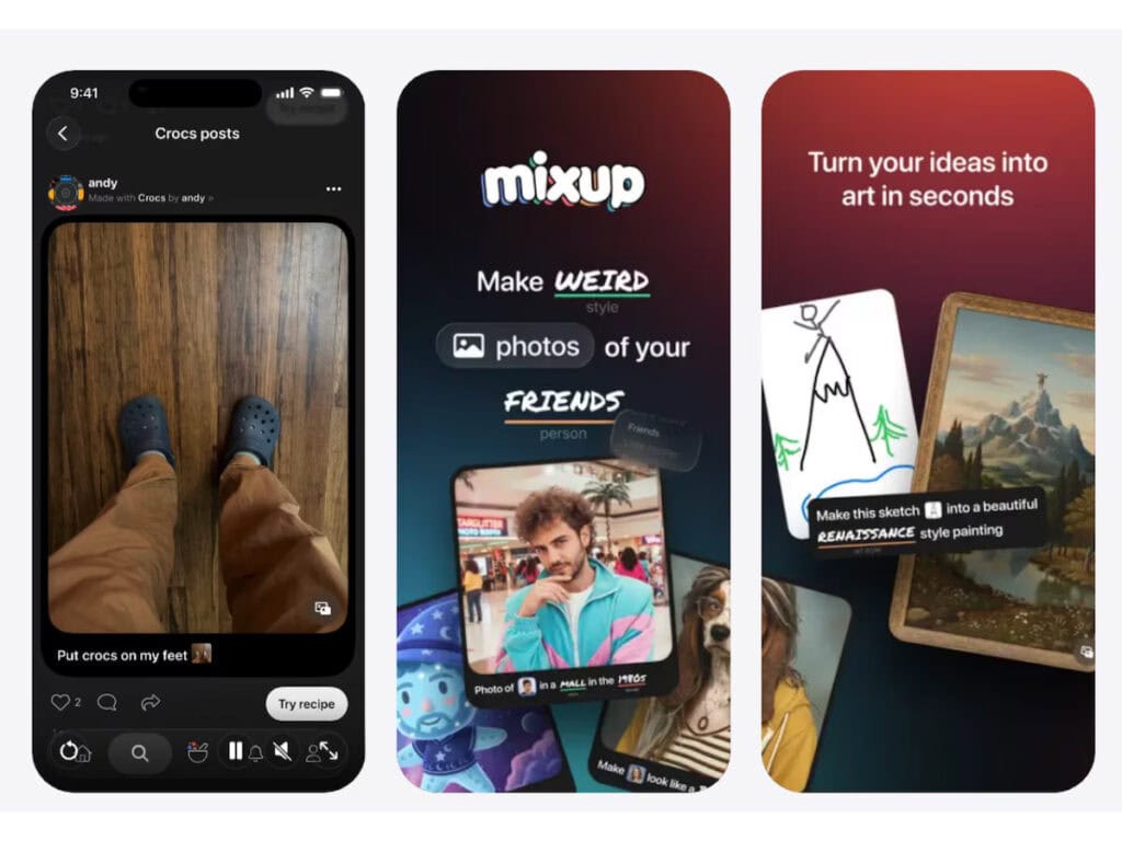 Cómo funciona la app de fotos Mixup con IA en iOS