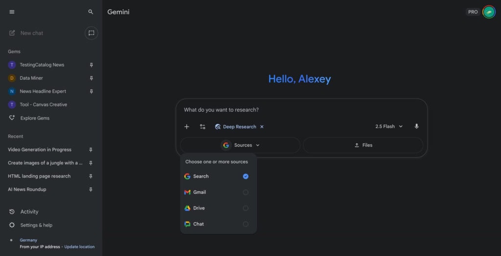 Gemini Deep Research paso a paso en la versión de escritorio