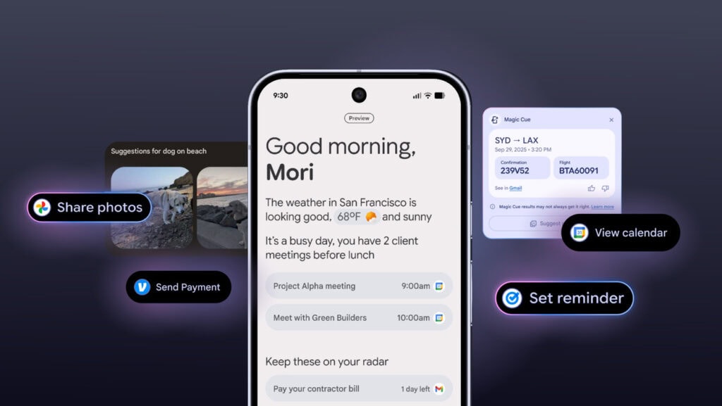 Ejemplos reales de Private AI Compute en los Pixel 10 y apps de Google