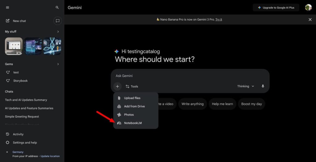 Cómo Gemini usa tus cuadernos adjuntos para responder en tiempo real