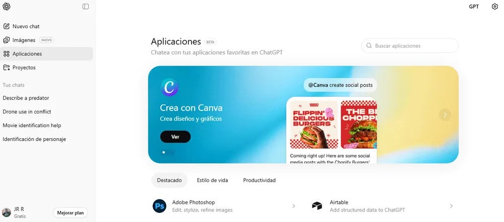 Tienda de apps en ChatGPT: cómo funciona este nuevo directorio
