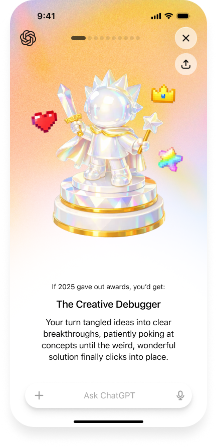 Cuentas que no pueden usar el resumen anual de ChatGPT