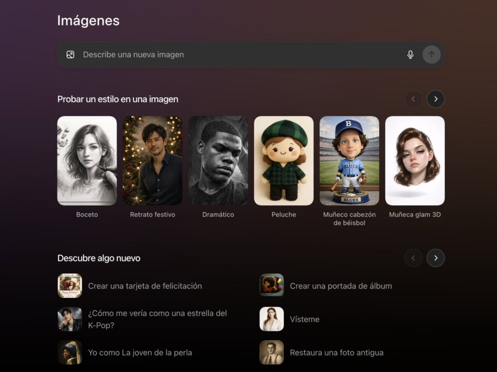 “Retrato festivo” de chatGPT