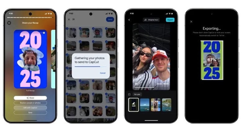 Integración de Google Photos Recap 2025 con CapCut para editar tu resumen