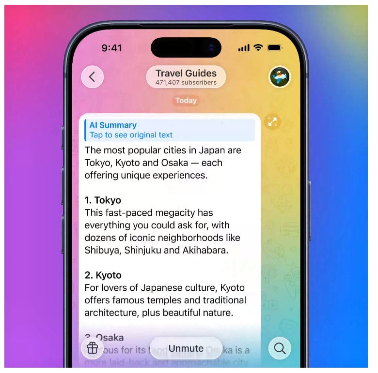 Telegram quiere que leas menos, pero sin pagar con tus datos