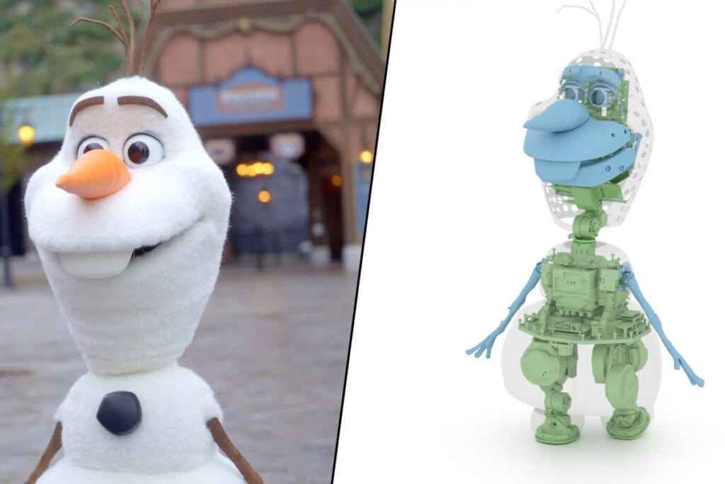 Olaf es como una marioneta moderna, pero sin titiritero visible.