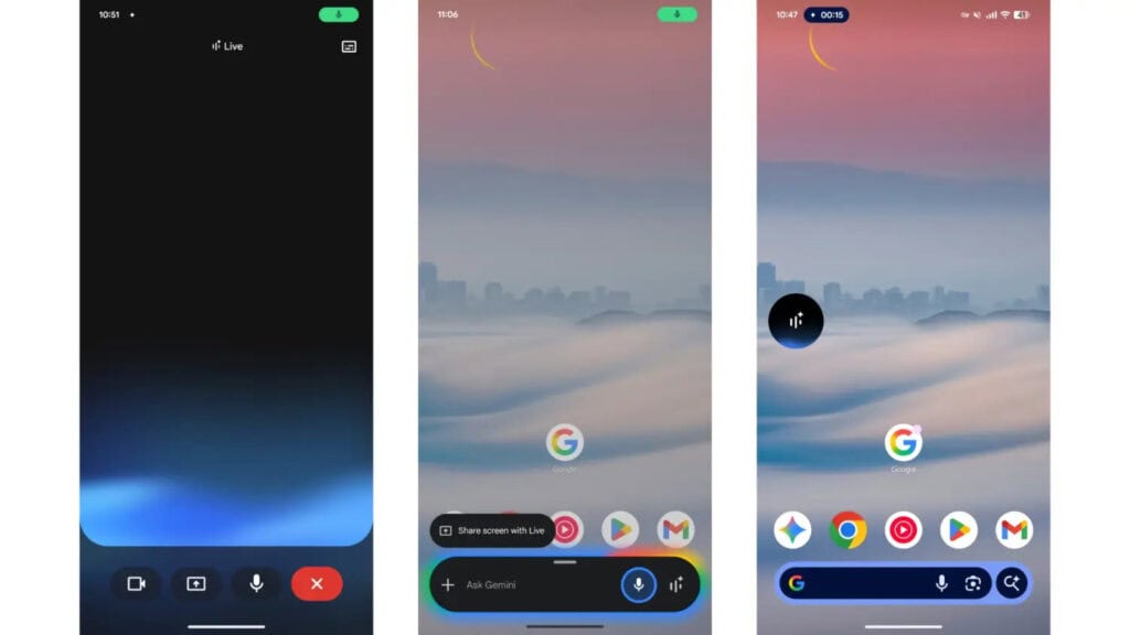 Gemini ahora vive en una píldora flotante en la parte inferior del móvil