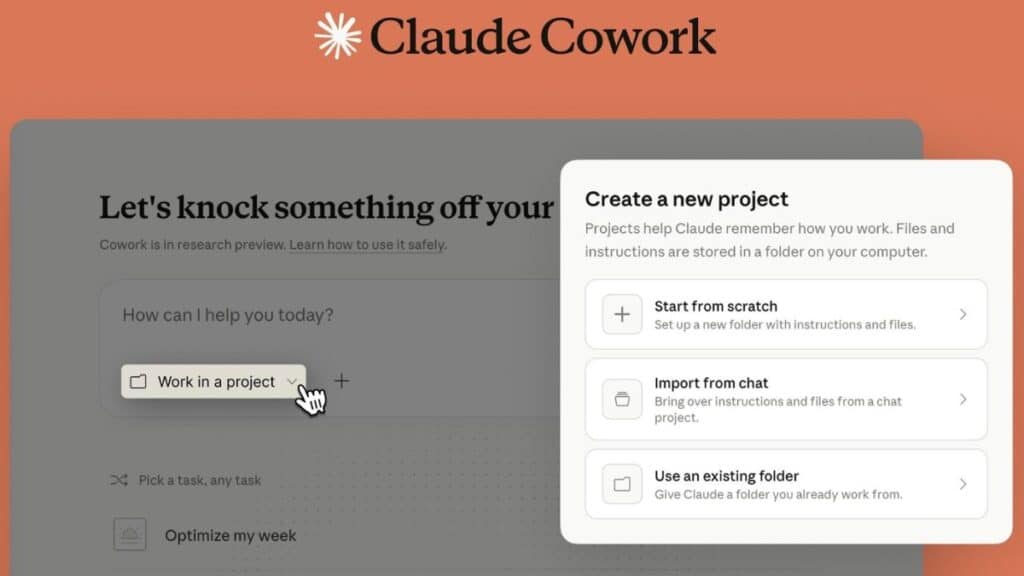 Anthropic Introduce Proyectos en Claude Cowork para Escritorio