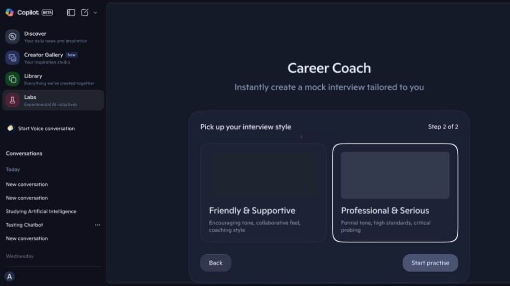 Copilot Career Coach 1