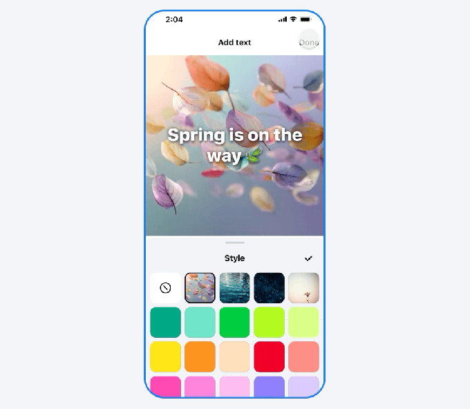 Los posts de texto se vuelven más vivos con fondos animados