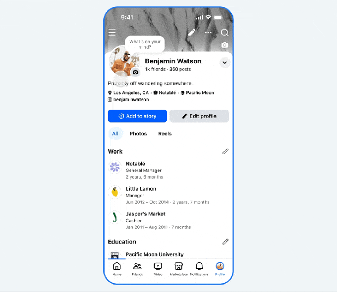 Facebook quiere que tu perfil se mueva (literalmente) con fotos animadas
